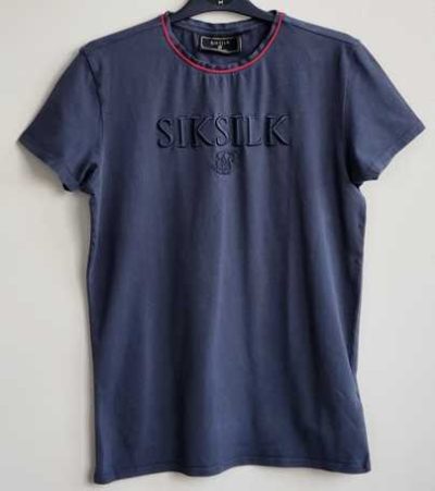 Sik Silk grijs stretchy t-shirt mt. S