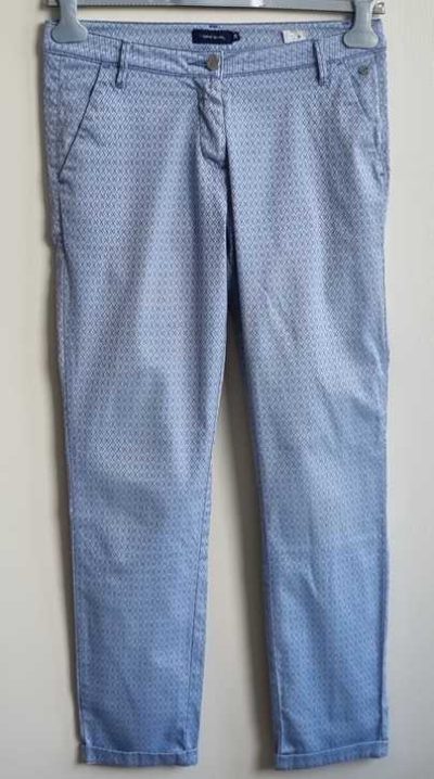 Terre Bleue lichtblauwe stretchy broek mt. 38