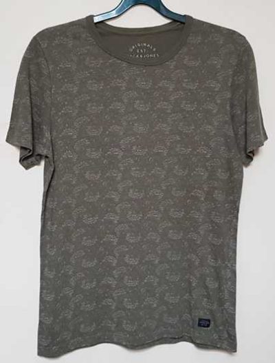 Jack & Jones legergroen t-shirt met printje mt. S