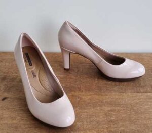 Clarks roze/beige pumps mt. 38,5 (5,5)