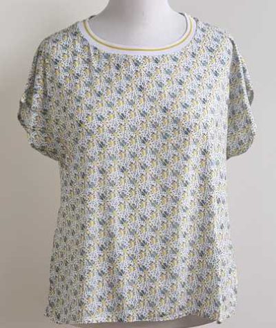 JBC witte blouse met printjes mt. 46