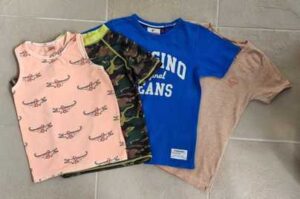 4 jongens shirts van verschillende merken mt. 104