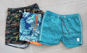 3 Zwemshorts van verschillende merken mt. 92