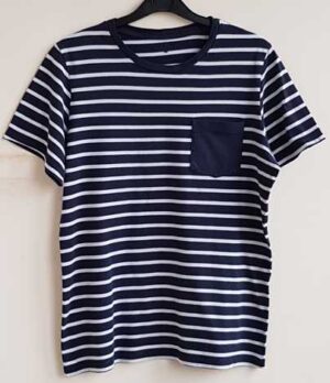 Jack & Jones blauw/wit gestreept t-shirt mt. S