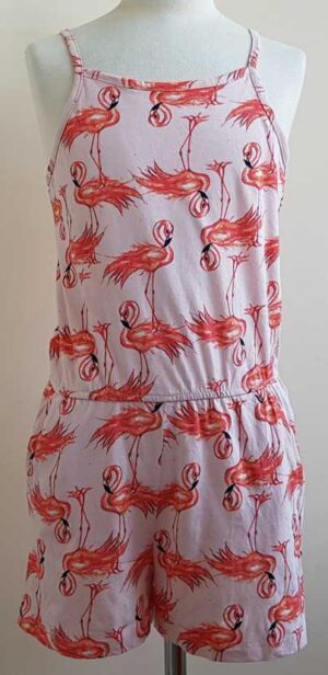 146.Name it roze play suit met flamingo’s mt. 146