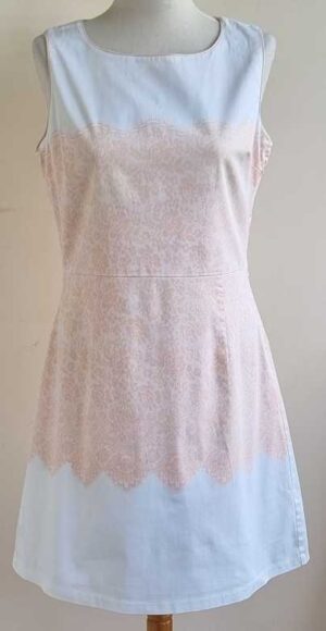 Lola & Liza wit/roze jurkje mt. 40