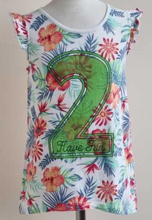 128.Esprit wit t-shirt met print mt. 128/134