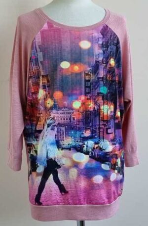 152.Someone roze shirt met gekleurde voorkant mt. 152