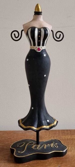 Zwarte sieraden houder