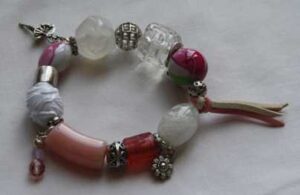 Geweldige roze romantische armband