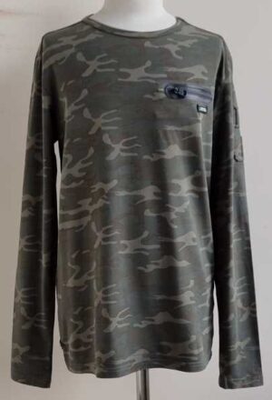 164.Indian Blue Jeans legergroen shirt met print mt. 164 (14)