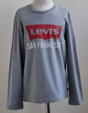 140.Levi's grijs shirt met print mt. 140 (10)