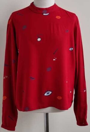 164.Garcia Jeans soepelvallend rood bloesje mt. 164