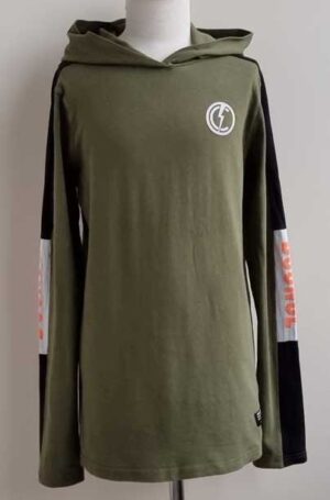 170.Cool Cat legergroen capuchon shirt mt. 170/176