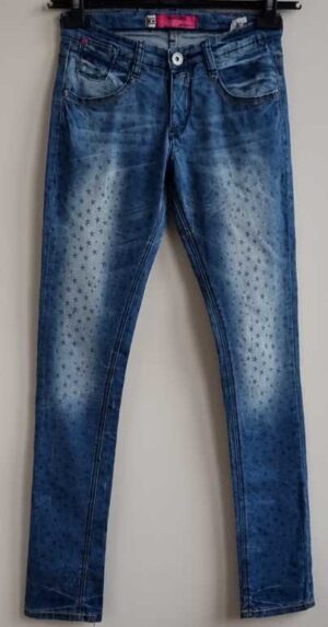 170.Blue Rebel super skinny fit sterren jeans mt. 170