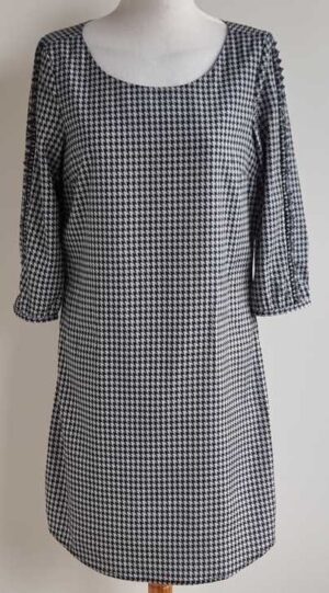 Maison Scotch grijs/zwarte geruite jurk mt. 38/M (2)