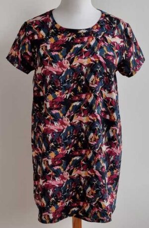 Teddy Smith gekleurde stretchy jurk mt. L (3)