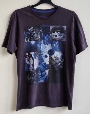 Teddy Smith donkergrijs t-shirt met print mt. M