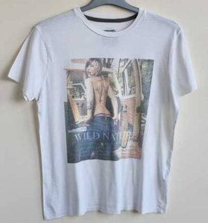 Teddy Smith wit t-shirt met print mt. M