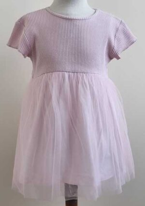 104.Zara roze jurkje met tule mt. 104