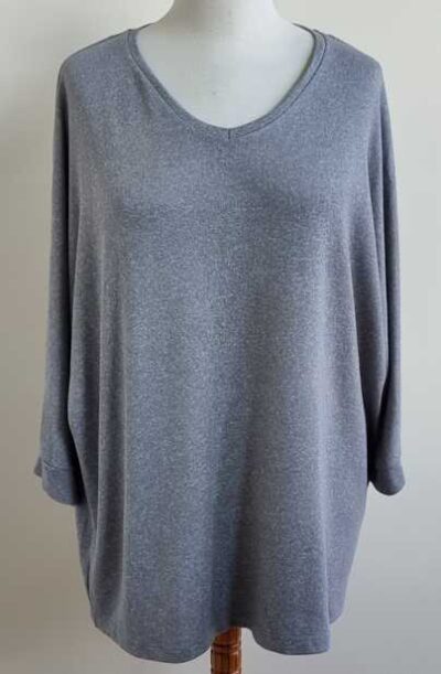 Yessica grijze trui met lovertjes mt. XL