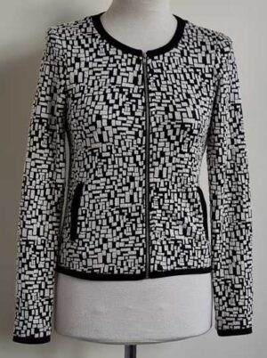 Vero Moda zwart/wit vestje mt. 34