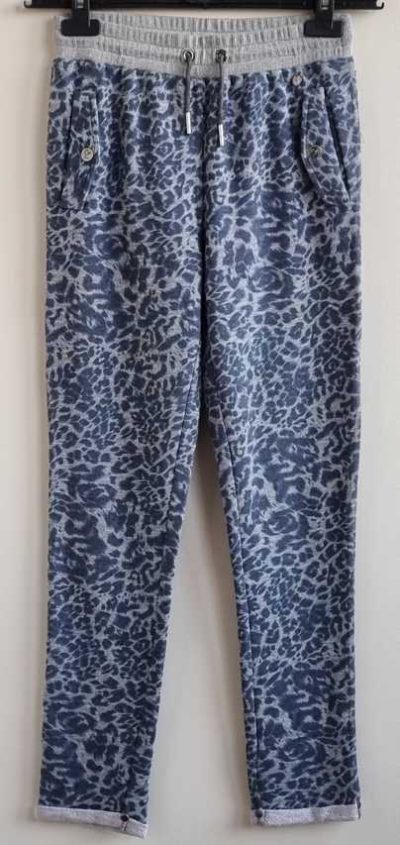 Frankie & Liberty grijze lounge broek met dieren print mt. 164 (14)