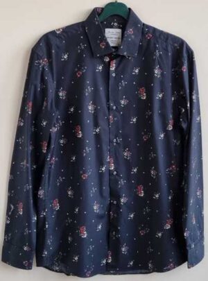 Seven Seas donkerblauw overhemd mt. M (39/40)