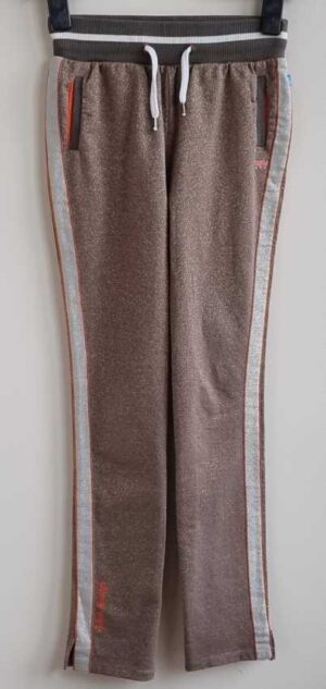 158.Ninni Vi bruine lounge sport broek met glittertje mt. 158/164