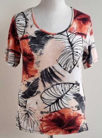 Sixth Sense stretchy shirt met print mt. 42