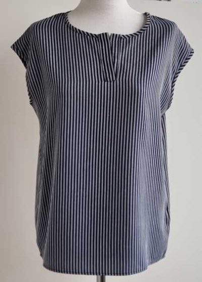 Hema blauw/wit gestreepte blouse mt. S