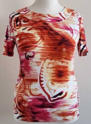 Sixth Sense gekleurd stretchy t-shirt mt. 40