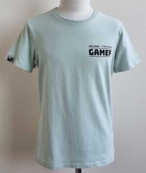 Name It mintgroen t-shirt met zwarte print mt. 146/152