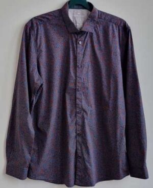 Tom Tailor blauw overhemd met printjes mt. XXL
