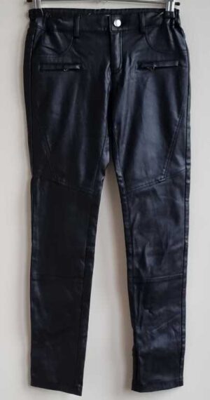 Nik&Nik zwarte leather look broek mt. 140 (10)
