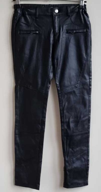 Nik&Nik zwarte leather look broek mt. 140 (10)