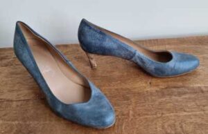 Andrea Catini grijs/blauwe pumps mt. 39