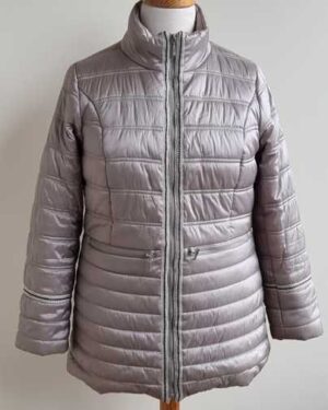 Grijs/beige winter jack mt. 40
