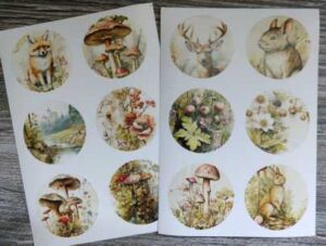2 vellen bosstickers C