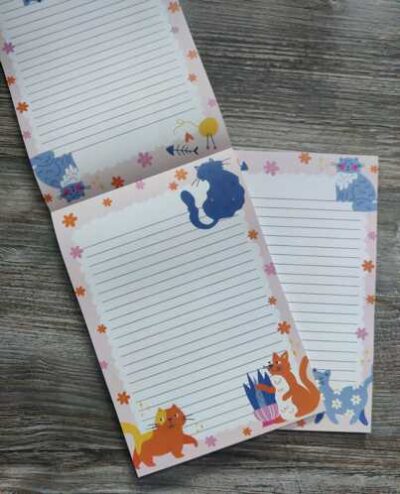Only Happy Things A5 schrijfblok colorful cats