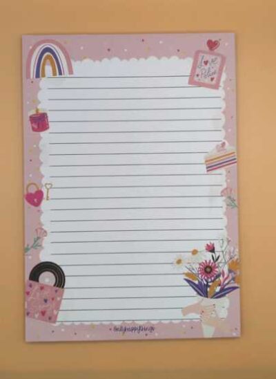 Only Happy Things A5 schrijfblok liefde