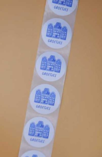 10 stickers Holland Groetjes