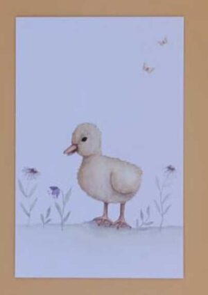 Appeloogje cadeaukaartje/Mini label eendje