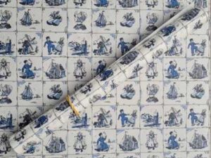 Cadeaupapier Hollandse tegeltjes 2m x 30cm