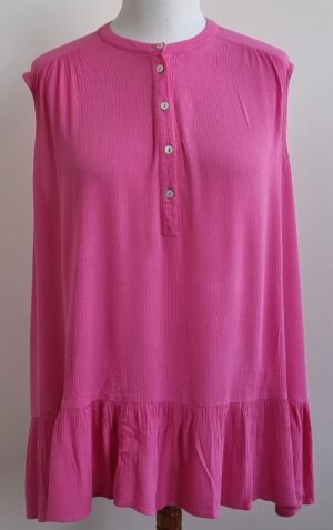 Yesta roze blouse/top met roesel mt. 52 (3)