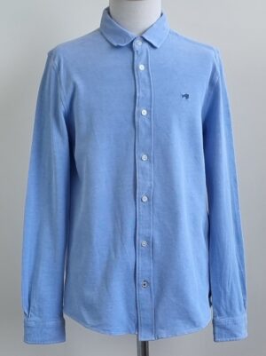 Scotch&Soda lichtblauw overhemd/shirt mt. 152