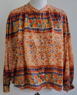 Anna + Nina korte wijdvallende blouse mt. L