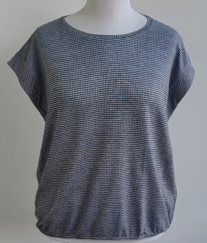 Opus zwart/wit geruite top mt. 44