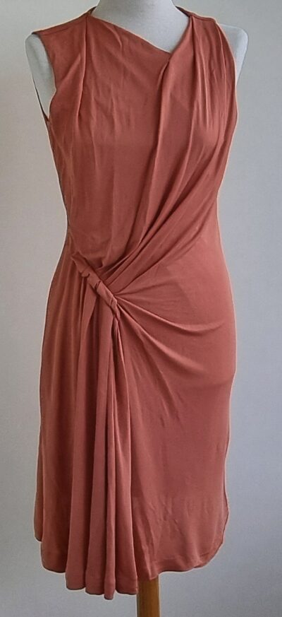Mango zacht oranje jurk mt. M