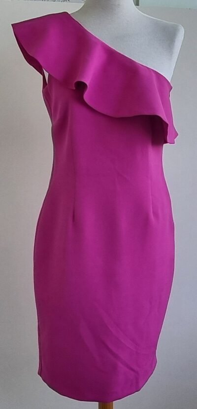 Steps a-symetrische cerise jurk mt. 38